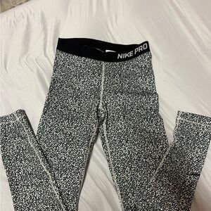 Nike Pro Black and White Leggings